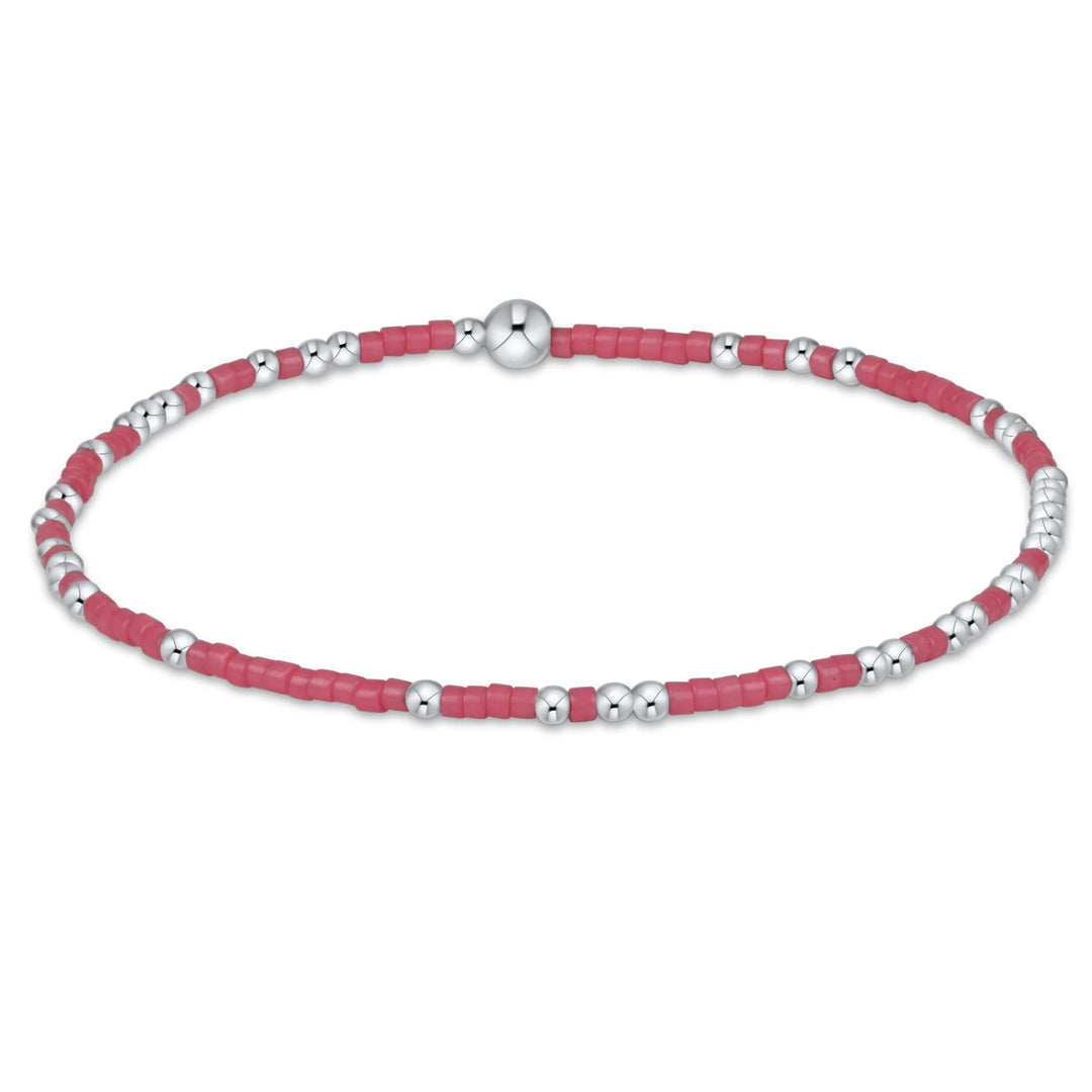 STERLING BRIGHT PINK HOPE UNWRITTEN BRACELET