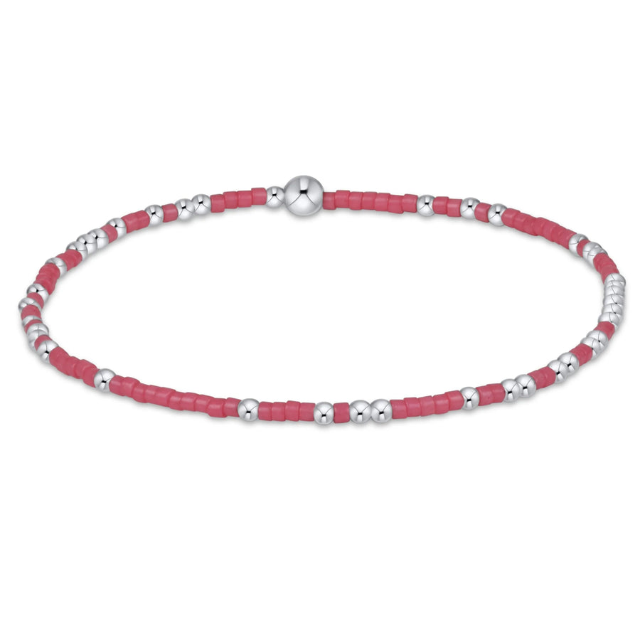 STERLING BRIGHT PINK HOPE UNWRITTEN BRACELET