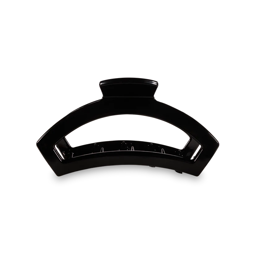 Jet Black Medium Open Hair Clip