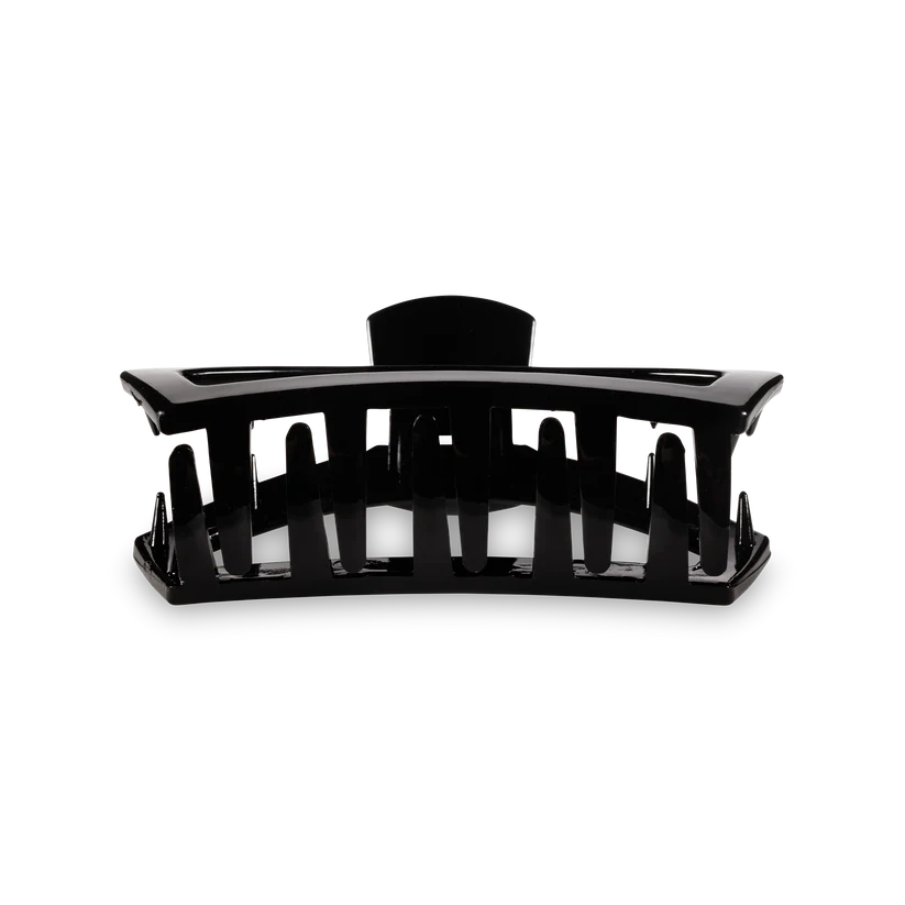 Jet Black Medium Open Hair Clip