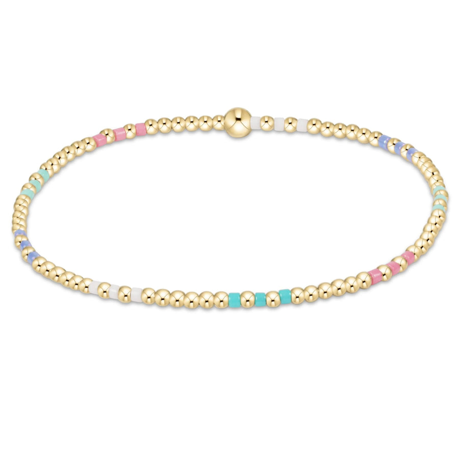 HOT MESS HOPE JOY PATTERN 2MM BEAD BRACELET