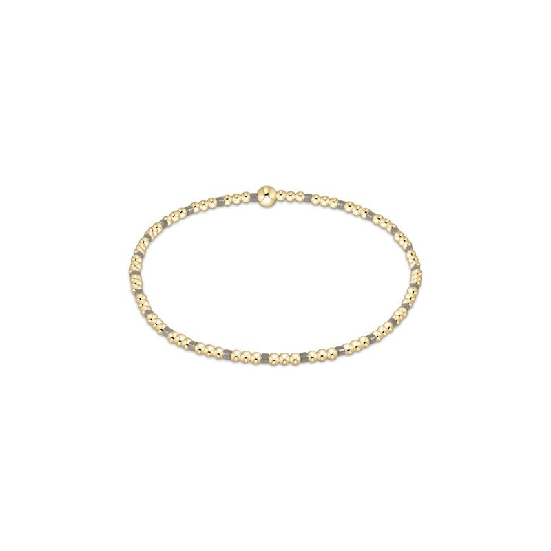 MILKSHAKE HOPE SINCERITY PATTERN 2MM BEAD BRACELET