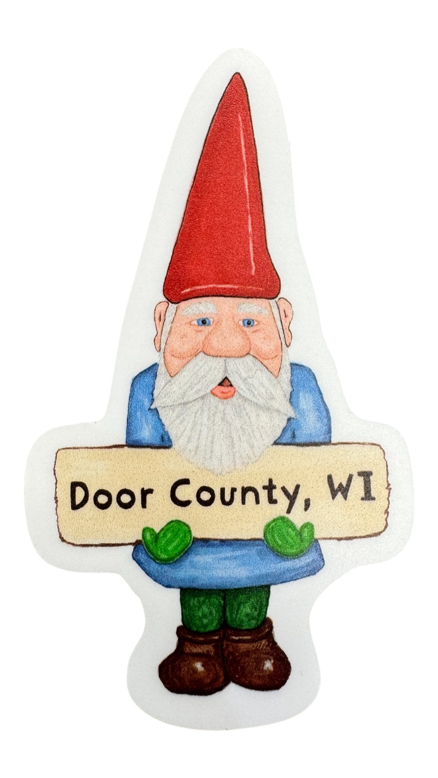 DOOR COUNTY, WI GNOME STICKER