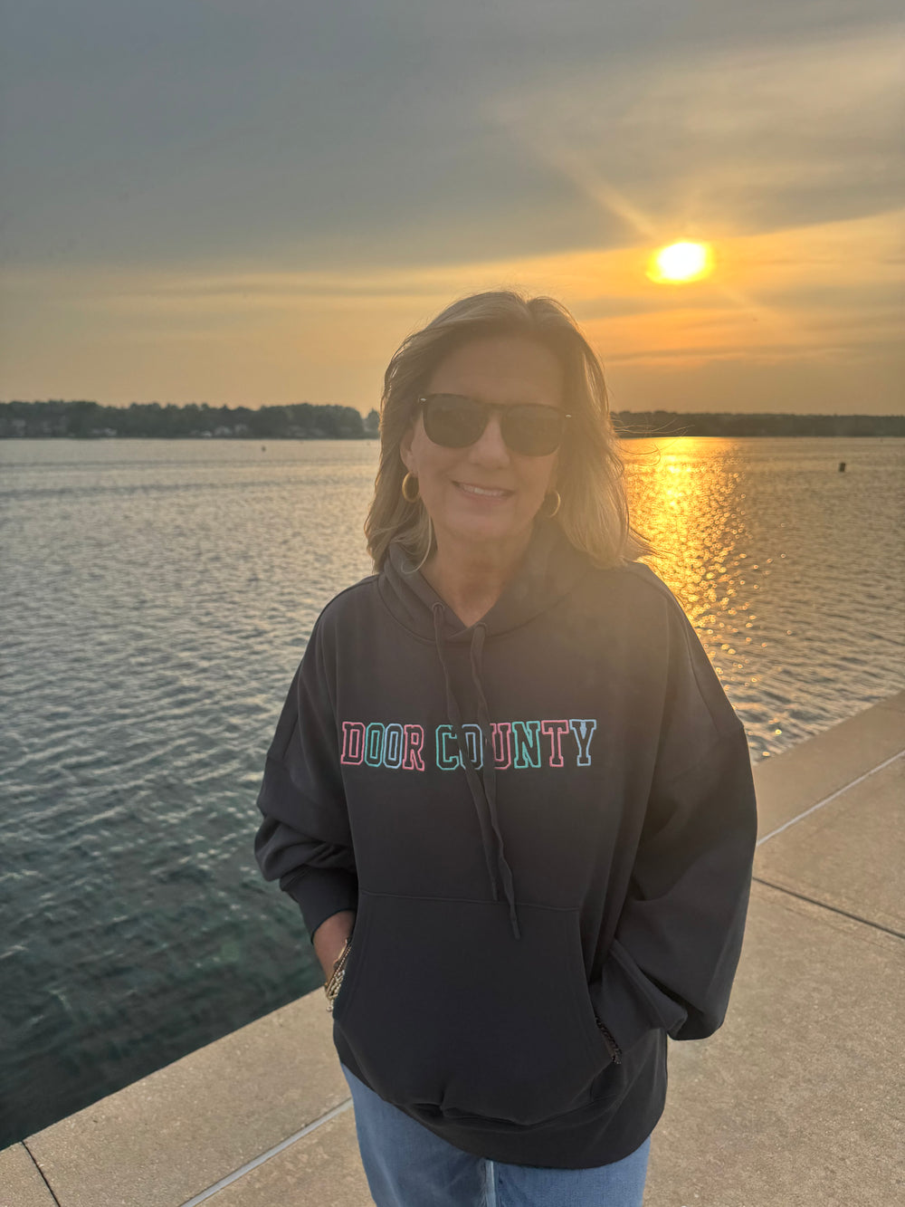 CARBON DOOR COUNTY BRIGHTS EMBROIDERED HOODIE