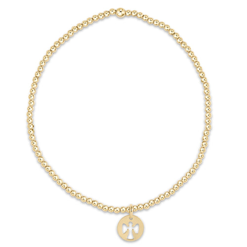 CLASSIC GOLD 2MM GUARDIAN ANGEL SMALL DISC