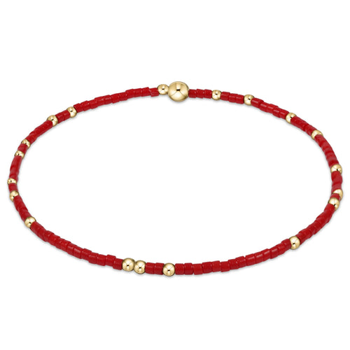 EXTENDS-BRIGHT RED GAMEDAY HOPE UNWRITTEN BRACELET