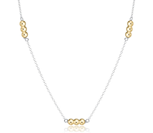 17" MIXED METAL 3MM JOY SIMPLICITY CHAIN