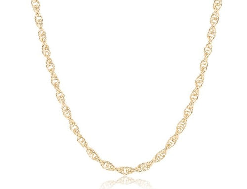 17" CHOKER ROPE GOLD CHAIN