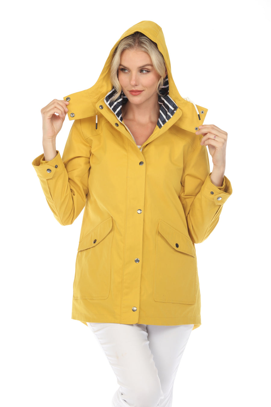 YELLOW NAUTICAL RAIN JACKET