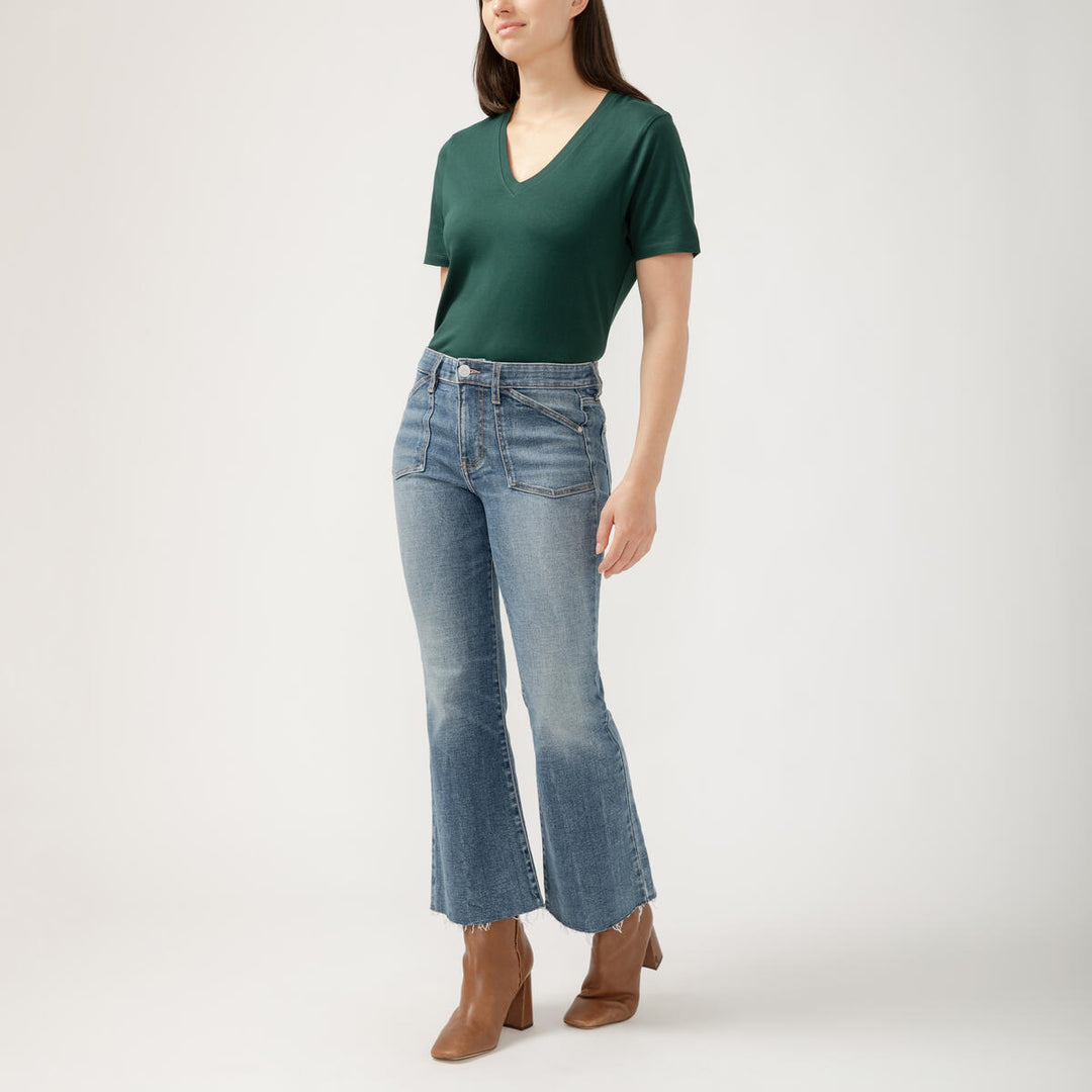 KAIT KICK FLARE PARISIAN BLUE WASH JEANS