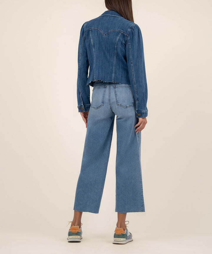 SHAYA FAITHFUL WASH CROP JEAN JACKET
