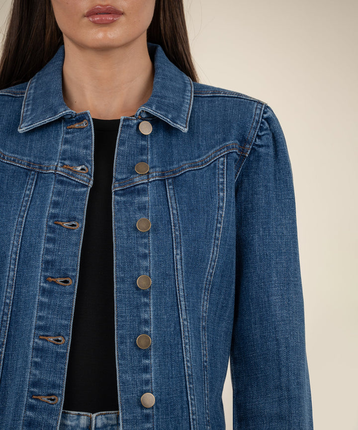SHAYA FAITHFUL WASH CROP JEAN JACKET