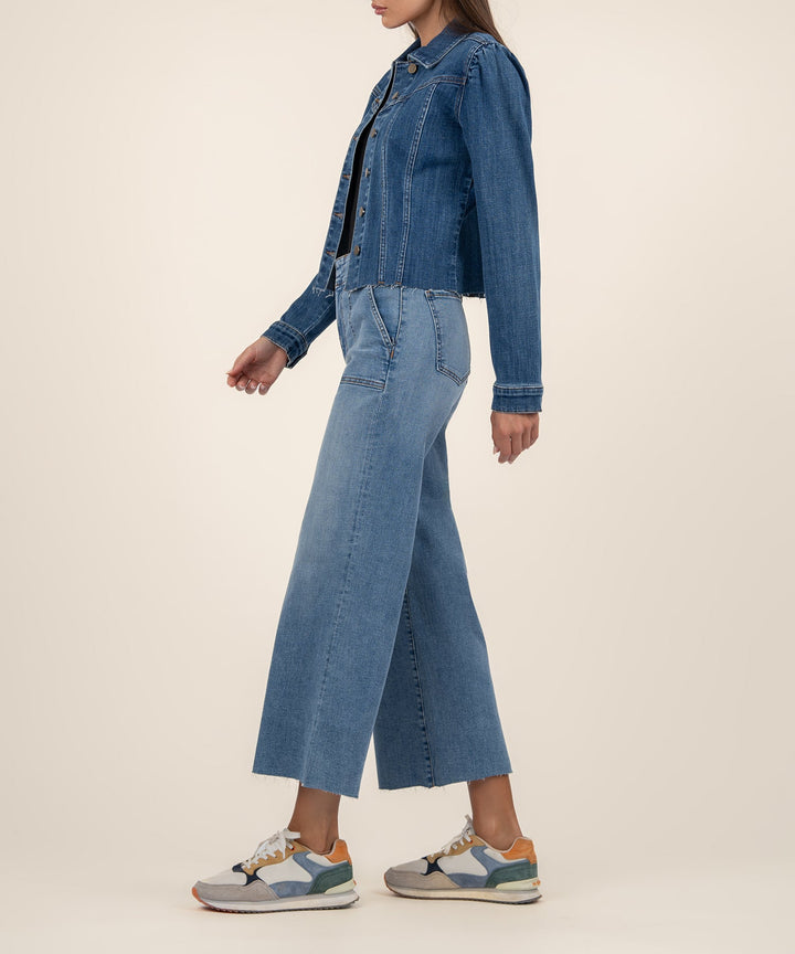 SHAYA FAITHFUL WASH CROP JEAN JACKET