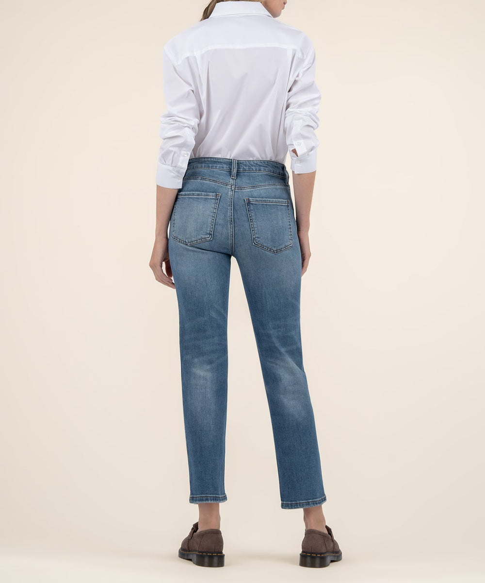 ELIZABETH CLARITY WASH HIGH RISE STRAIGHT LEG JEANS
