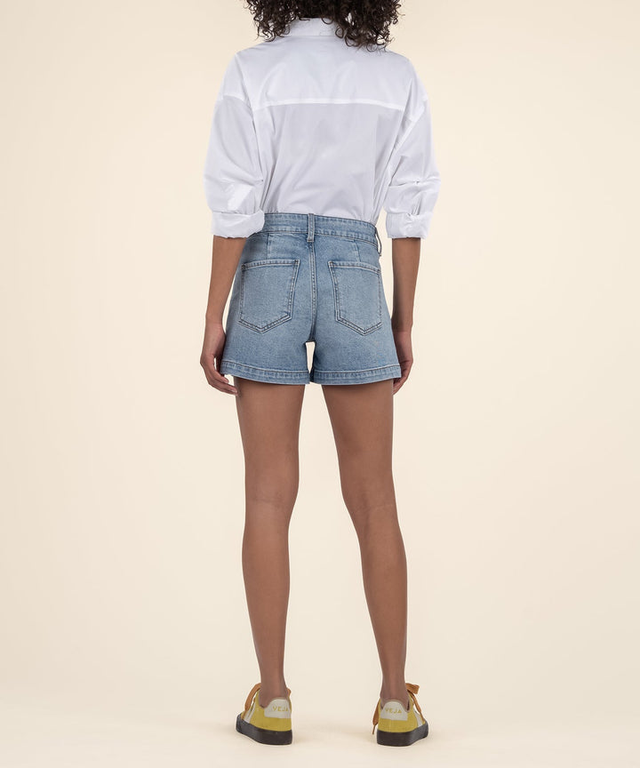 JANE HIGH RISE PATCH POCKET LONG SHORTS