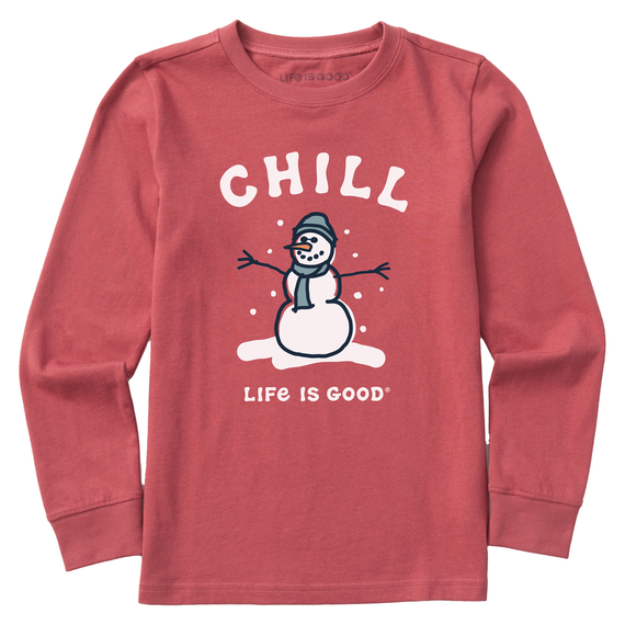 KIDS CHILL SNOWMAN L/S CRUSHER TEE
