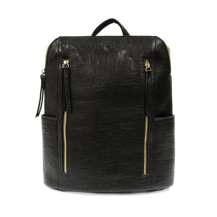 BLACK RAEGAN DOUBLE ZIP BACKP