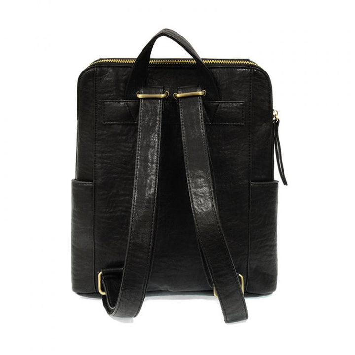 BLACK RAEGAN DOUBLE ZIP BACKP