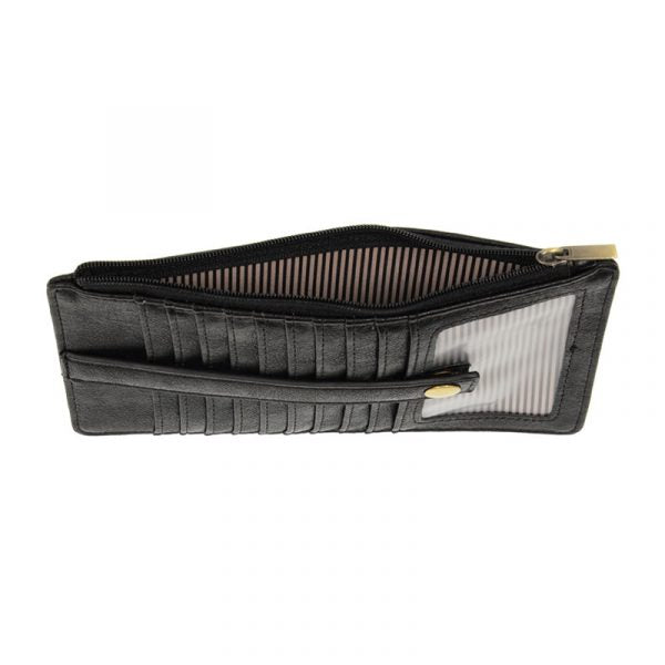BLACK  DISTRESSED KARA MINI WALLET