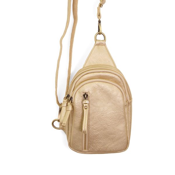 METALLIC GOLD SKYLER SLING BAG