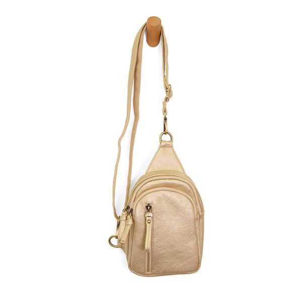 METALLIC GOLD SKYLER SLING BAG