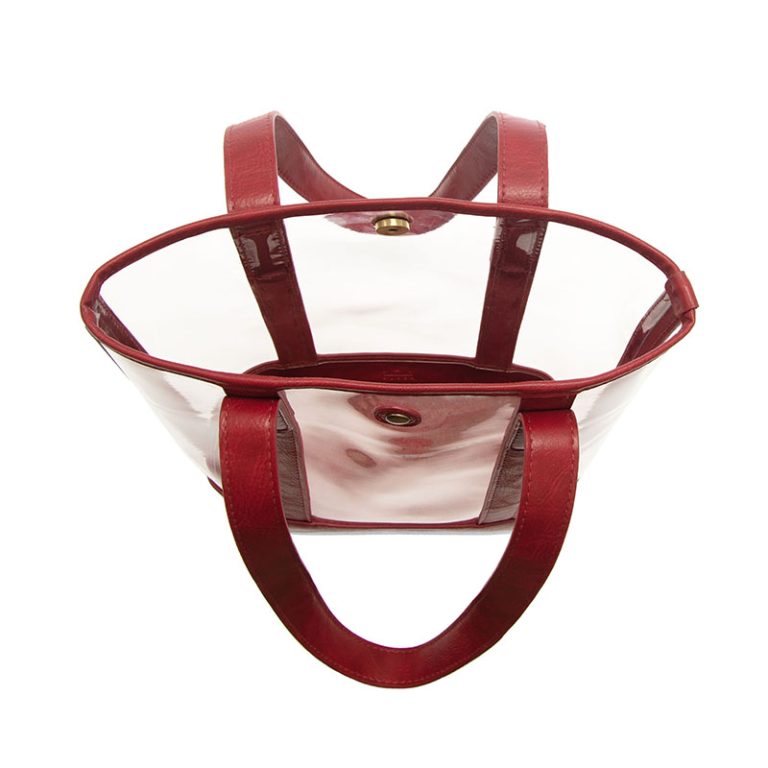 RED ELLE CLEAR TOTE BAG