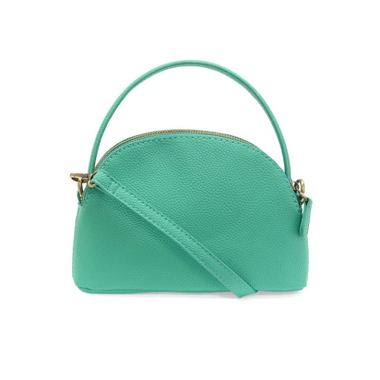TURQUOISE LARISSA DOUBLE ZIP DOME CROSSBODY