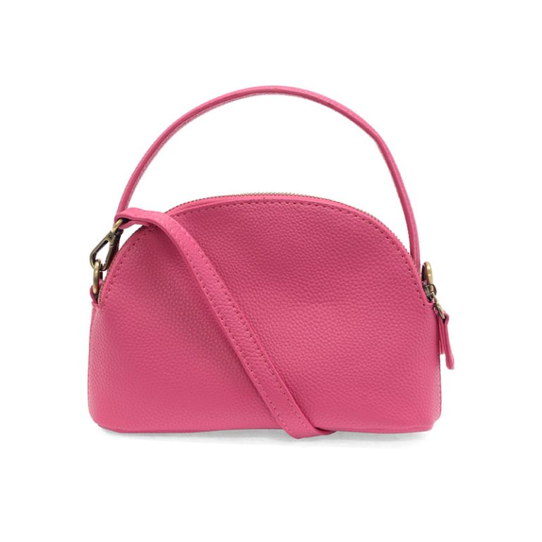 MAGENTA LARISSA DOUBLE ZIP DOME CROSSBODY