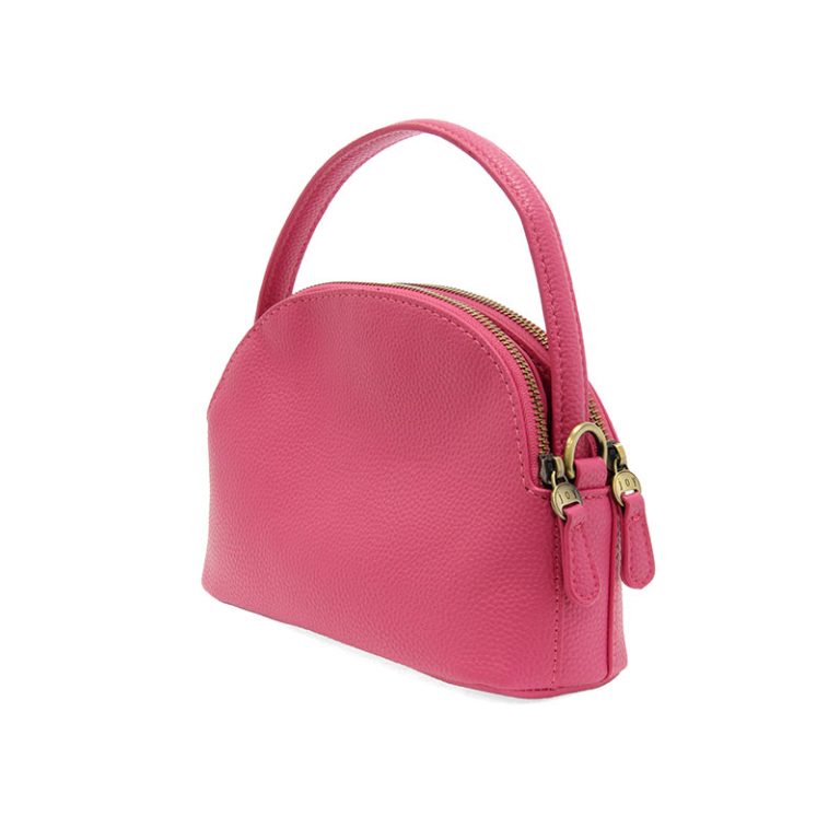 MAGENTA LARISSA DOUBLE ZIP DOME CROSSBODY