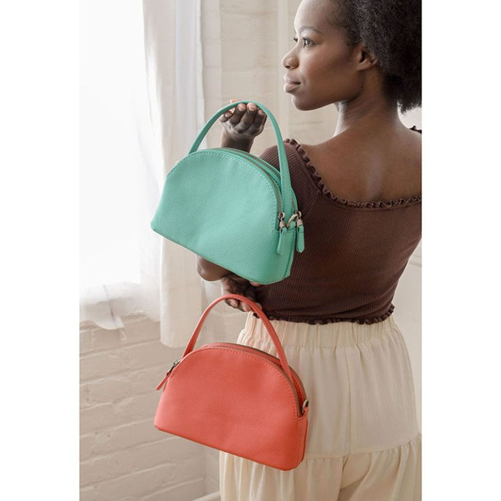 CORAL LARISSA DOUBLE ZIP DOME CROSSBODY