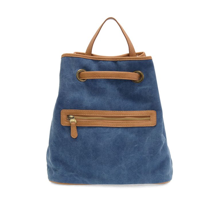 DENIM BLUE CANVAS BACKPACK
