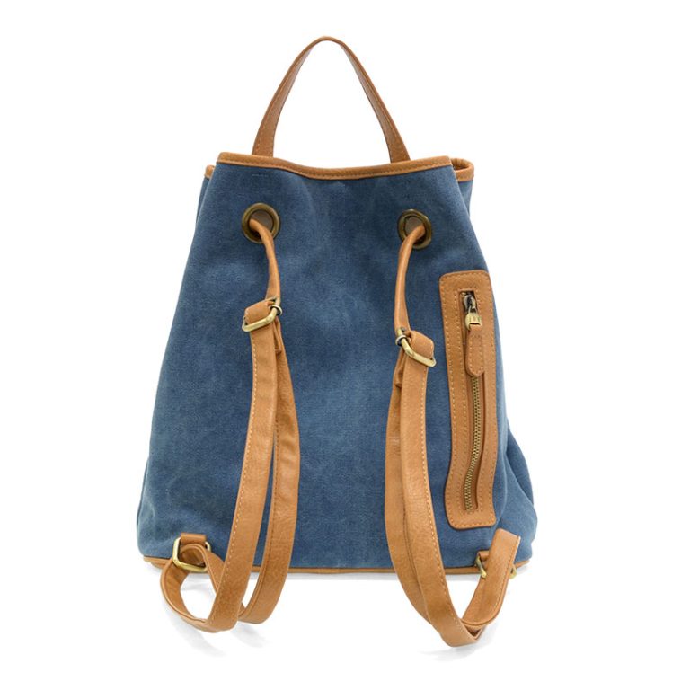 DENIM BLUE CANVAS BACKPACK