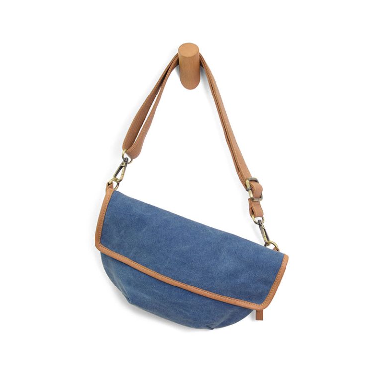 DENIM BLUE SLING/BELT CANVAS BAG