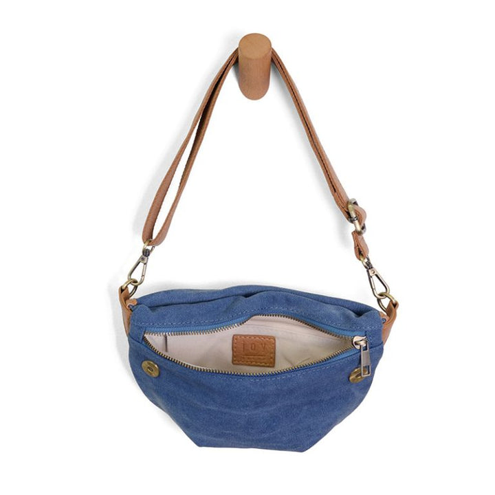 DENIM BLUE SLING/BELT CANVAS BAG
