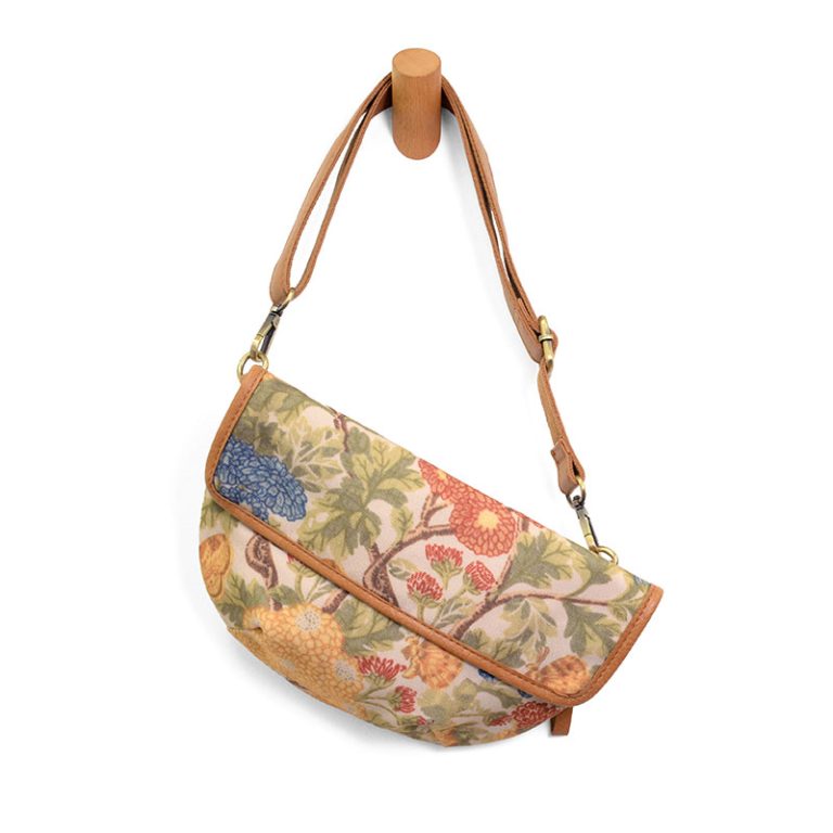 BOTANICAL FLORAL SLING/BELT CANVAS BAG