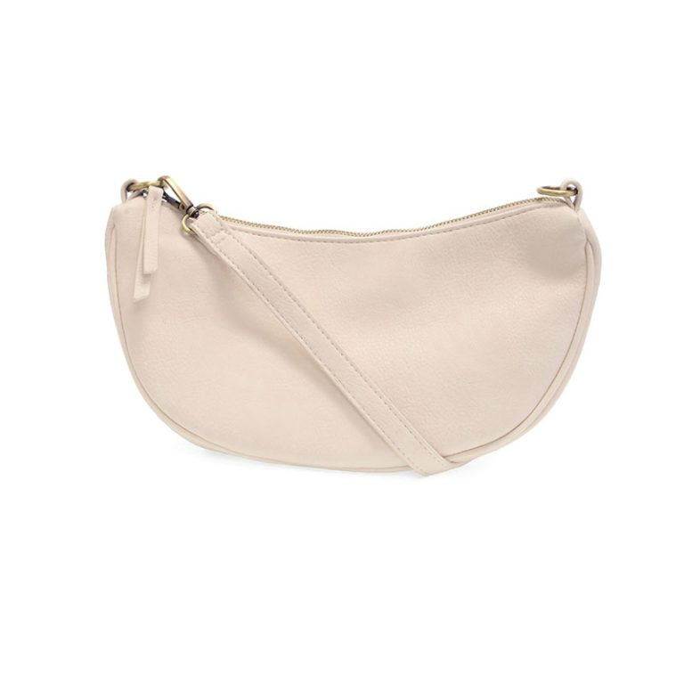 ECRU MIRANDA CRESCENT CROSSBODY BAG