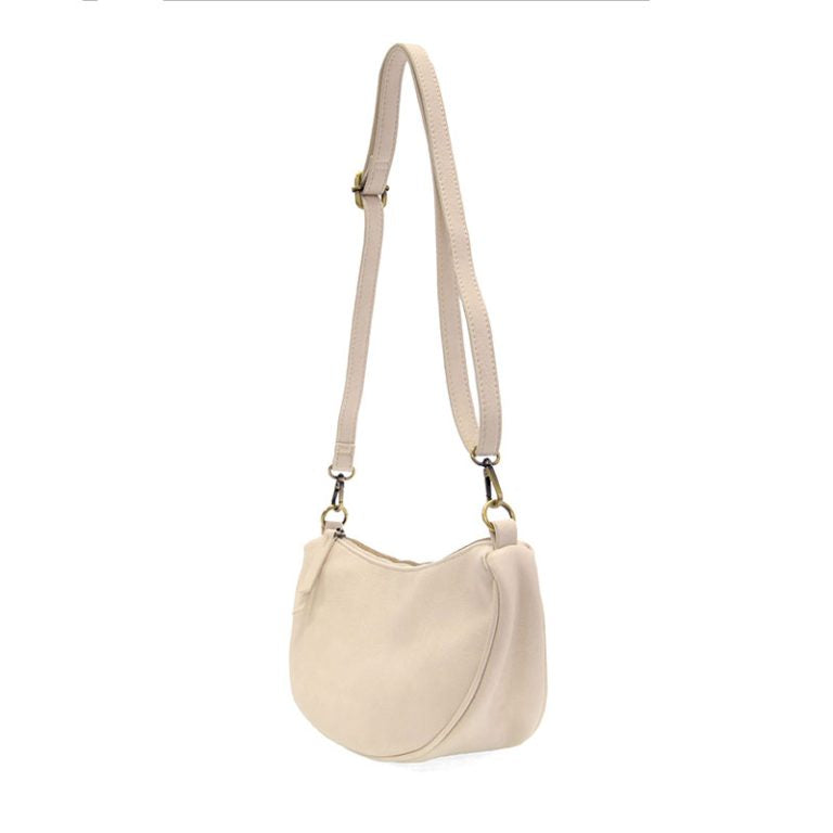 ECRU MIRANDA CRESCENT CROSSBODY BAG