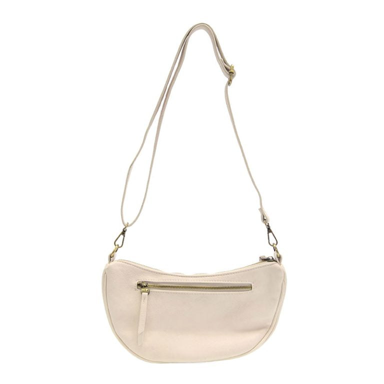 ECRU MIRANDA CRESCENT CROSSBODY BAG