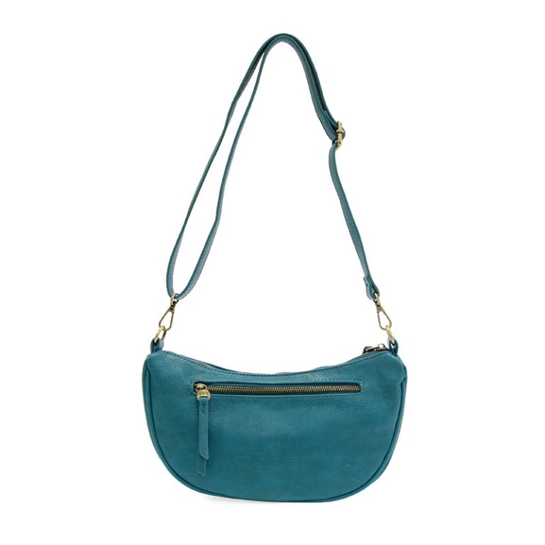 TURQUOISE MIRANDA CRESCENT CROSSBODY BAG