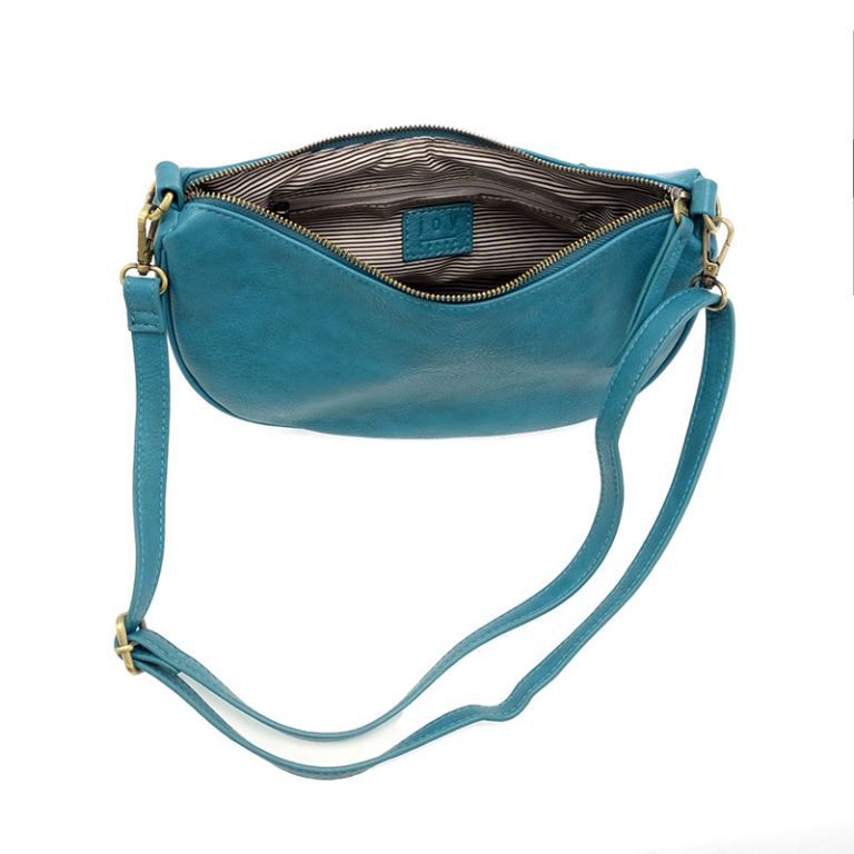 TURQUOISE MIRANDA CRESCENT CROSSBODY BAG