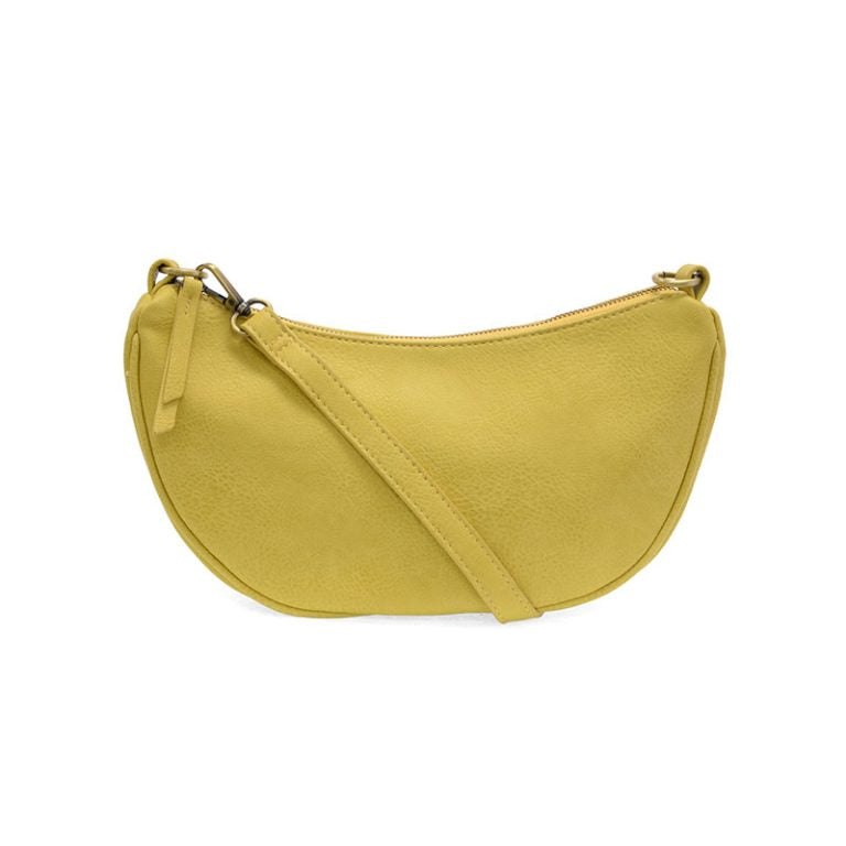 YELLOW MIRANDA CRESCENT CROSSBODY BAG