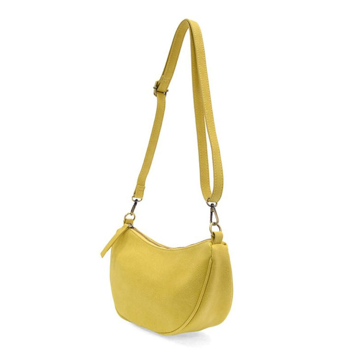 YELLOW MIRANDA CRESCENT CROSSBODY BAG