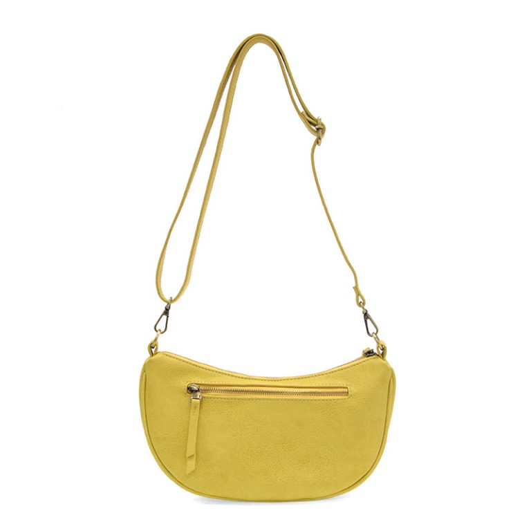 YELLOW MIRANDA CRESCENT CROSSBODY BAG