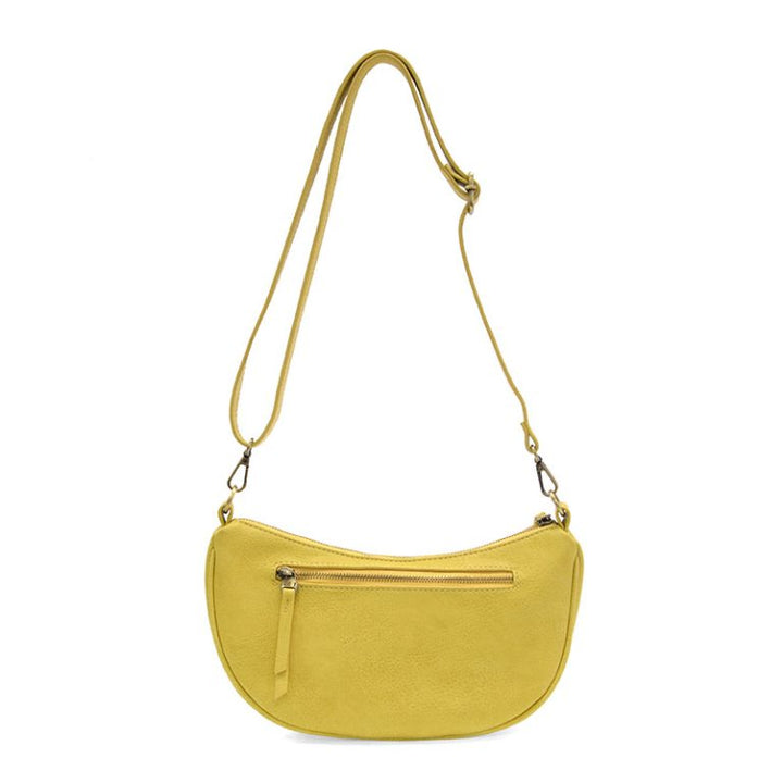 YELLOW MIRANDA CRESCENT CROSSBODY BAG