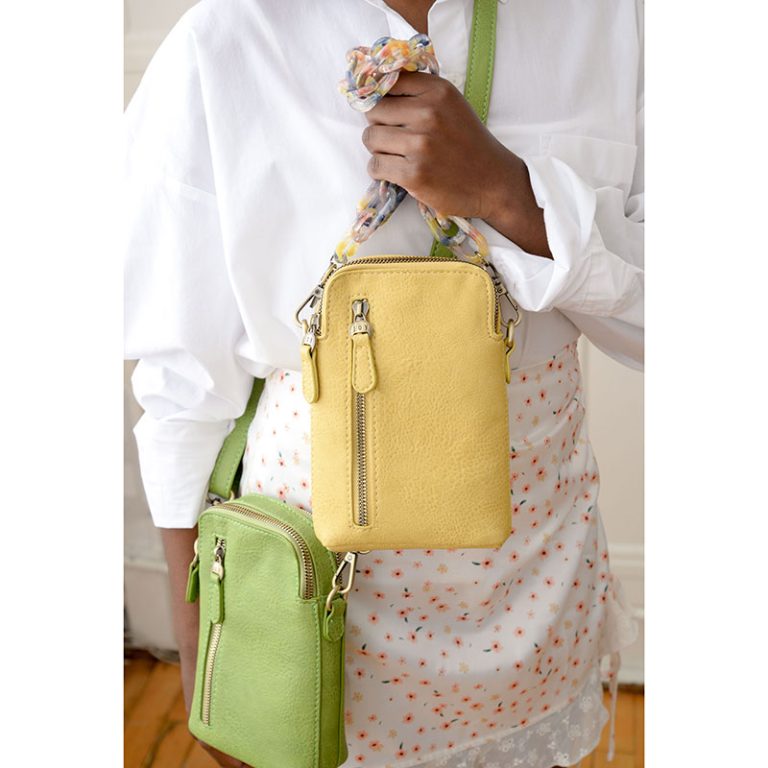 YELLOW JOLENE CROSSBODY PHONE BAG