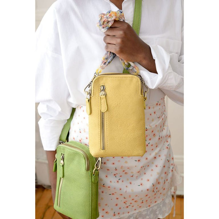 YELLOW JOLENE CROSSBODY PHONE BAG
