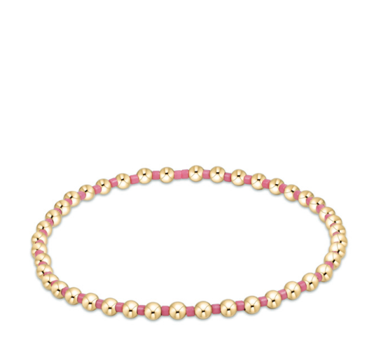 PINK METALLIC HOPE GRATEFUL BRACELET