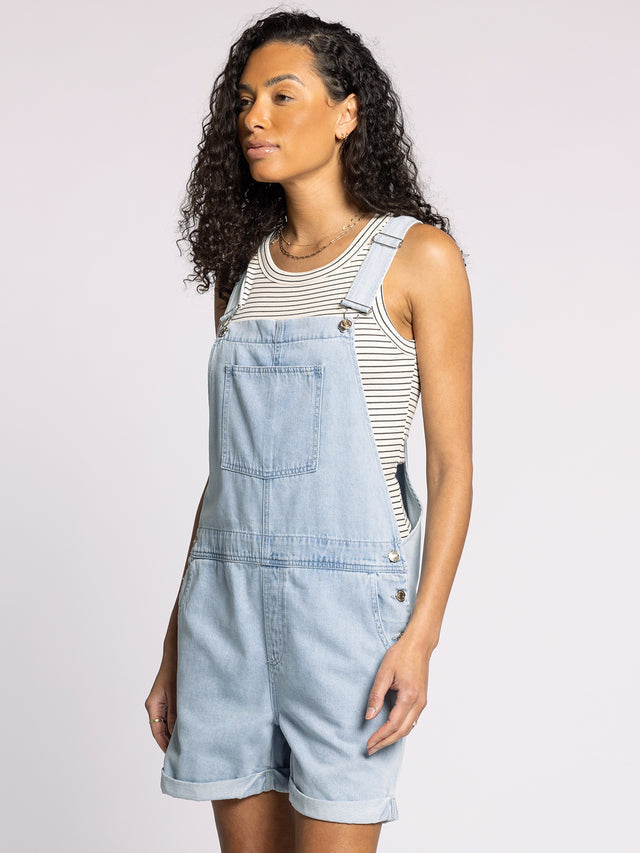 CONNOR DENIM SHORTALLS