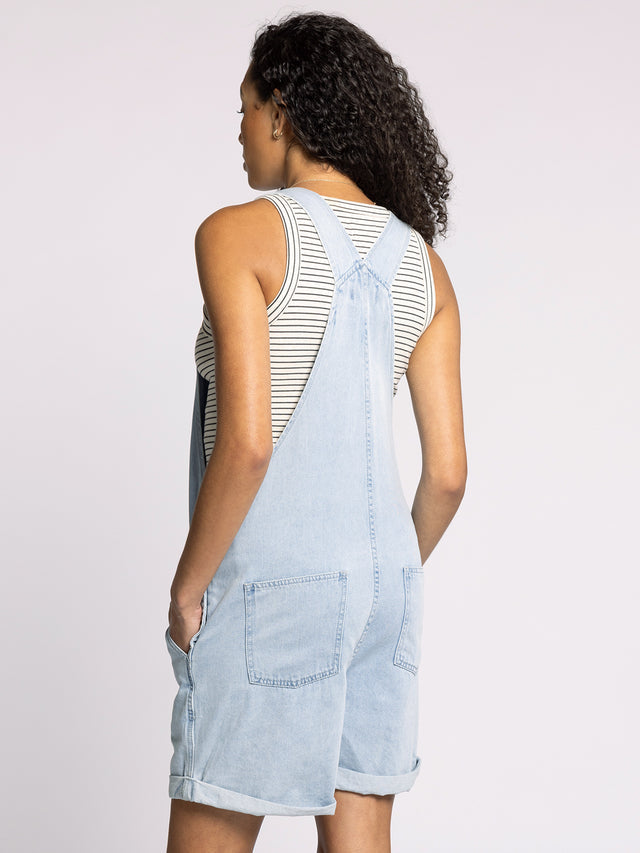 CONNOR DENIM SHORTALLS