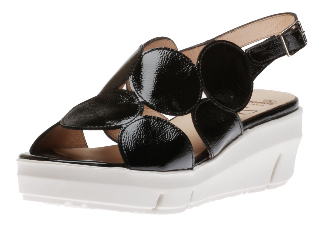 DERRY NEGRO PATENT LEATHER SANDAL